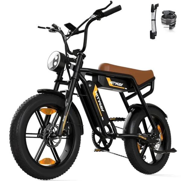HITWAY E Bike Elektrofahrrad 20 Zoll 4.0 Breitreifen Ebikes,48V 15Ah/2 * 13Ah Akku Mountain E-MTB Fahrrad,25km/h 7 Gang zum Pendeln,bis 45-150km für Erwachsene