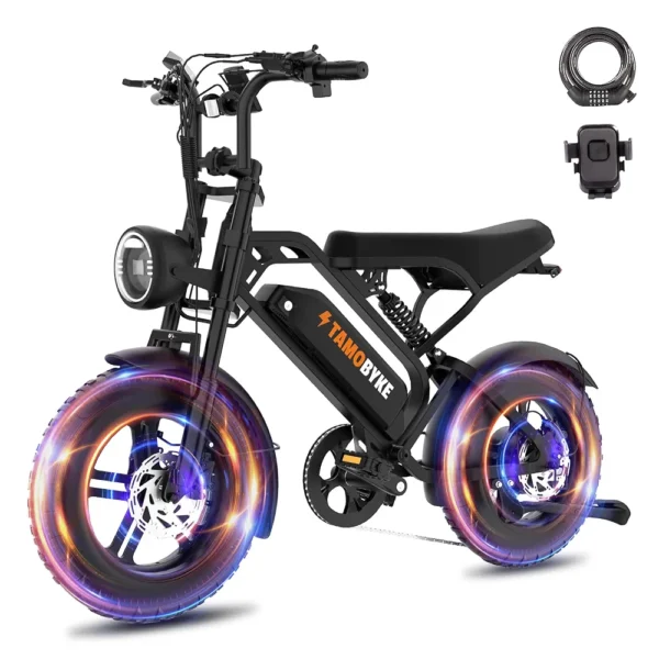 T16 Electric Bike for Teens & Childs, 1000W Motor 48V15.6Ah Removable Battery, 30MPH Off-Road Electric Bicycle,16"Fat Tire Ebike for Kids, 7-Speed,Dual Hydraulic Brakes, Fits Riders 4'5"-5'4"